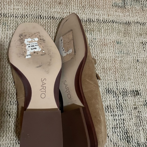 SARTO By Franco Sarto Tan Suede Loafers - Picture 3 of 4